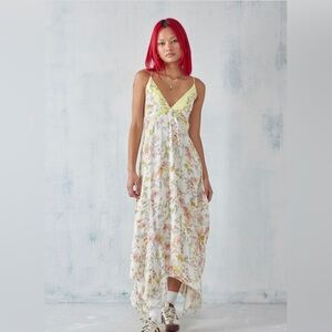 NWT free people there she goes printed maxi dress